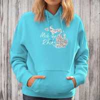 "Michigan Rocks Petoskey Stone"Relaxed Fit Classic Hoodie