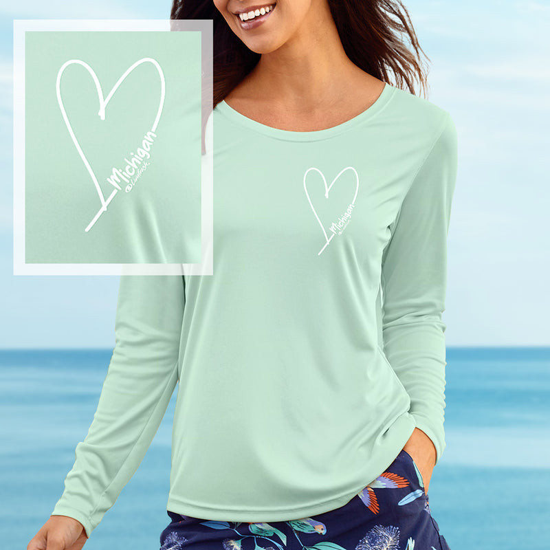 "Little Love"Ladies Islander Sun Protection Long Sleeve Tee UPF #50