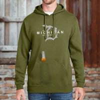 "Michigan D Established 1837"Men's Tailgate Hoodie
