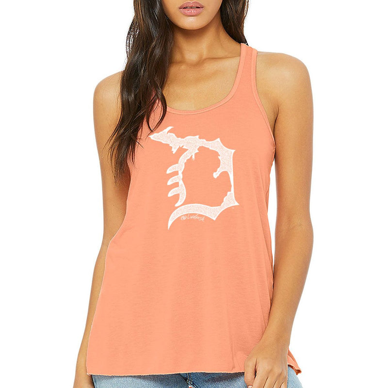 "Michigan D"Women's Flowy Tank Top