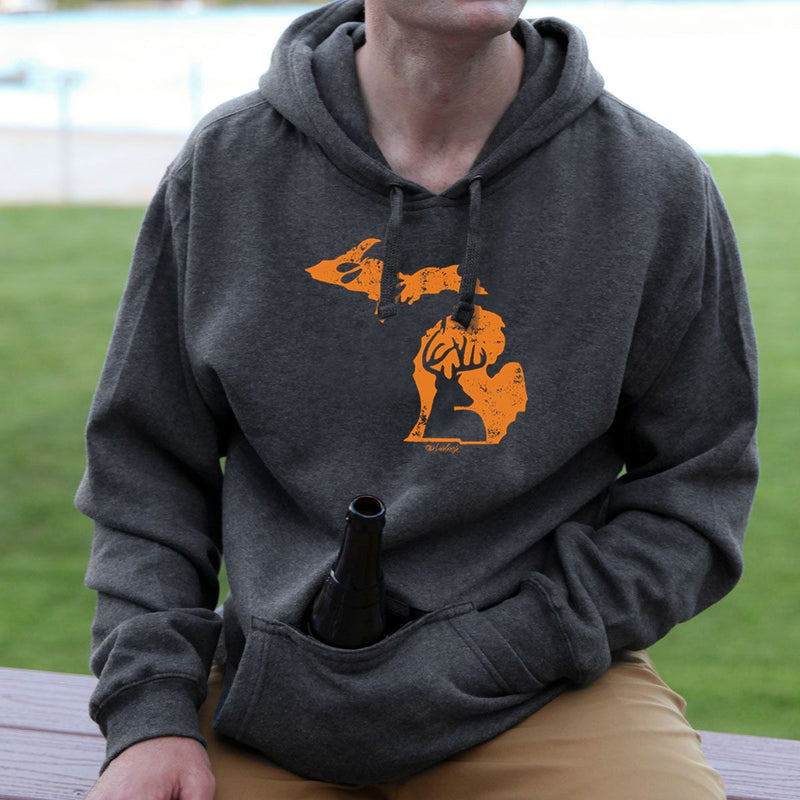 "Michigan Deer State"Men's Tailgate Hoodie