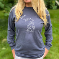 "Fall Wonder"Relaxed Fit Stonewashed Long Sleeve T-Shirt