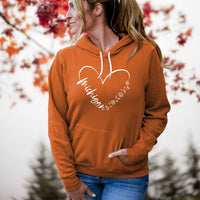 "Fall In Love With Michigan"Relaxed Fit Angel Fleece Hoodie