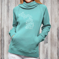 "Fall Wonder"Women's Classic Funnel Neck Pullover Hoodie