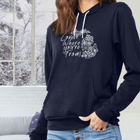 "Michigan Love Where You're From"Relaxed Fit Angel Fleece Hoodie