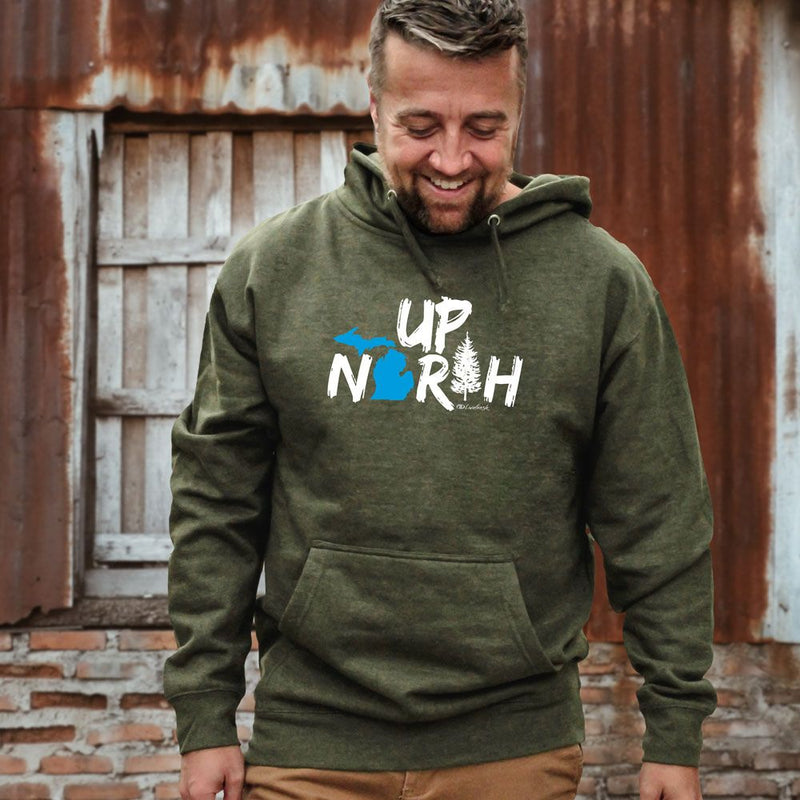 "Up North Michigan Woods"Men's Classic Hoodie