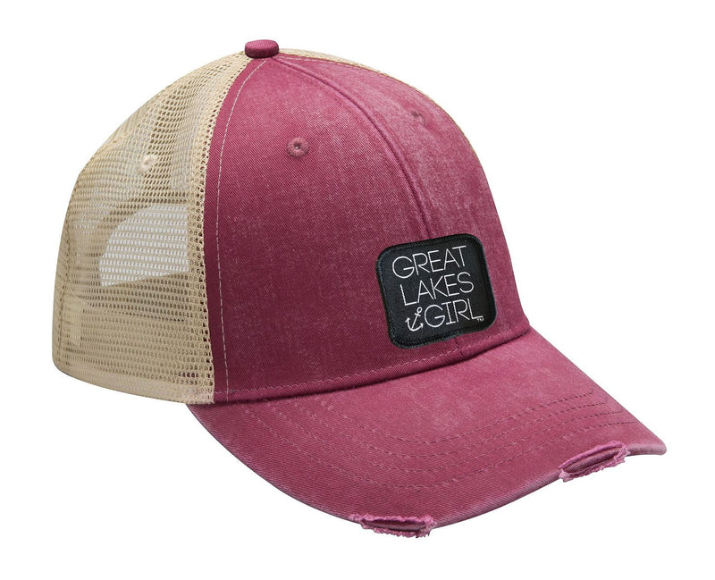 "Great Lakes Girl"Distressed Comfort Hat