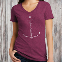 "Great Lakes Anchor"Women's V-Neck