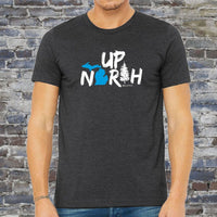 "Up North Michigan Woods"Men's Crew T-Shirt