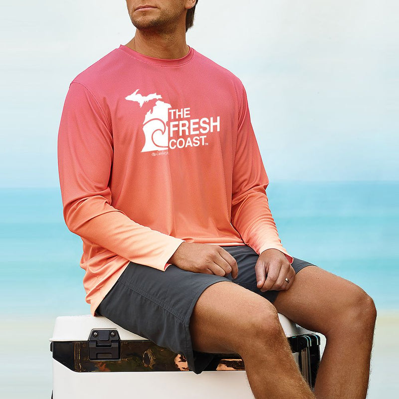 "Fresh Coast"Men's Sun Protection Long Sleeve Tee UPF #50