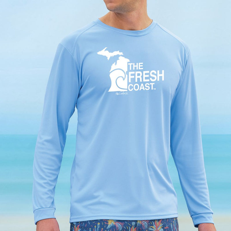 "Fresh Coast"Men's Islander Sun Protection Long Sleeve Tee UPF #50