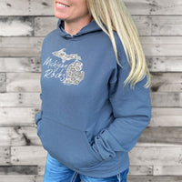 "Michigan Rocks Petoskey Stone"Relaxed Fit Classic Hoodie