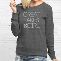"Great Lakes Girl"Women's Pullover Crew