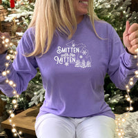 "Winter Smitten"Relaxed Fit Stonewashed Long Sleeve T-Shirt
