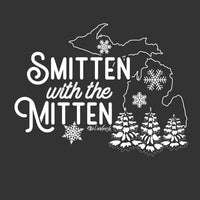 "Winter Smitten"Relaxed Fit Angel Fleece Pullover Crew