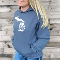 "Michigan Pop Bottle"Relaxed Fit Classic Unisex Hoodie