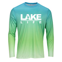"Michigan Lake Life"Men's Sun Protection Long Sleeve Tee UPF #50