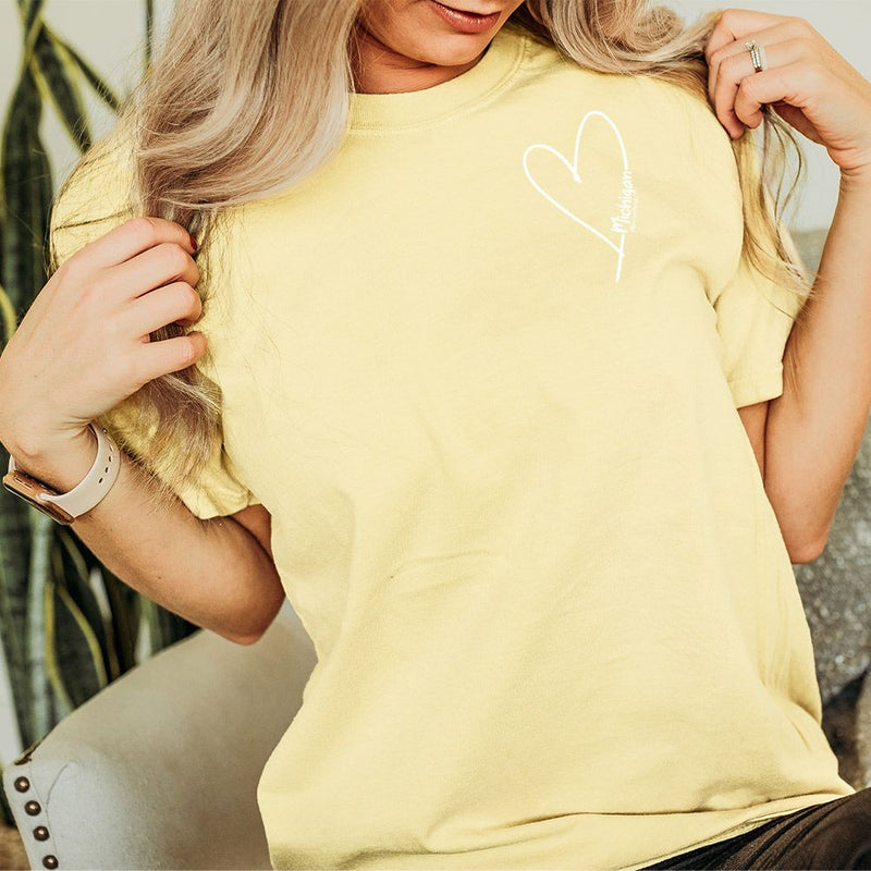 "Little Love"Relaxed Fit Stonewashed T-Shirt