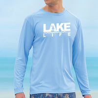 "Michigan Lake Life"Men's Islander Sun Protection Long Sleeve Tee UPF #50