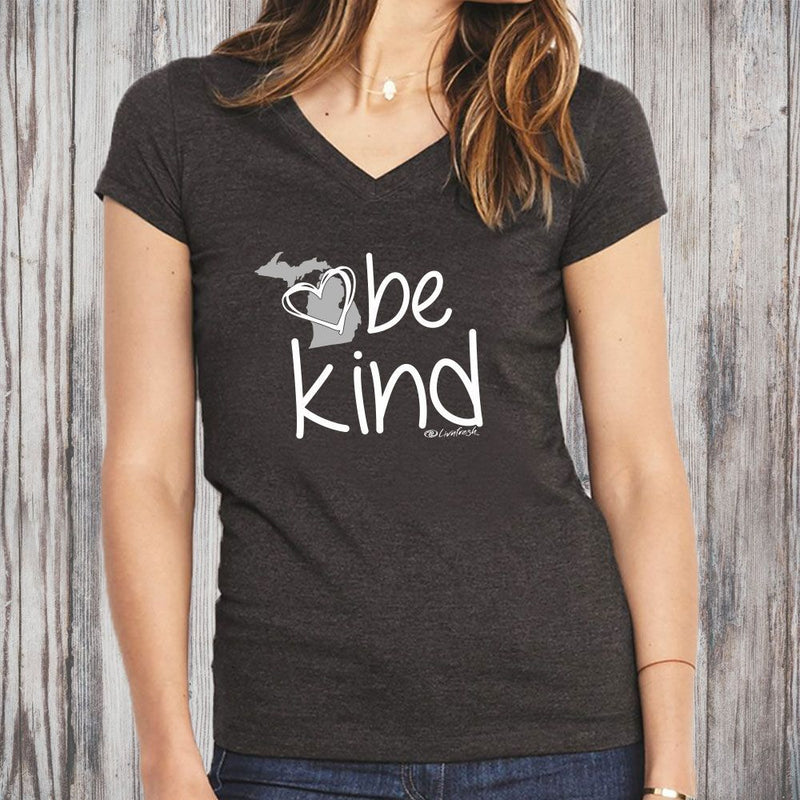 "Michigan Be Kind"Women's V-Neck