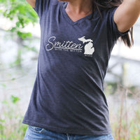 "Smitten With The Mitten"Women's V-Neck