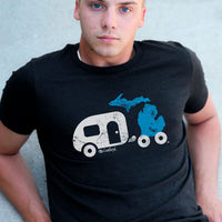 "Michigan Camper"Men's Crew T-Shirt