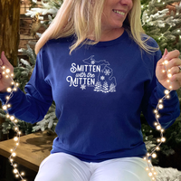 "Winter Smitten"Relaxed Fit Stonewashed Long Sleeve T-Shirt