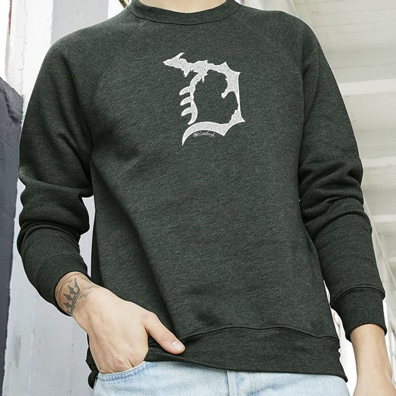 "Michigan D"Men's Ultra Soft Pullover Crew