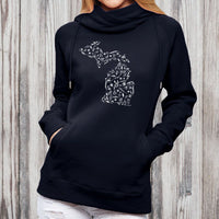 "Fall Wonder"Women's Classic Funnel Neck Pullover Hoodie