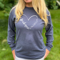"Fall In Love With Michigan"Relaxed Fit Stonewashed Long Sleeve T-Shirt